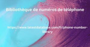 Bibliothèque de numéros de téléphone