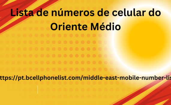 Lista de números de celular do Oriente Médio