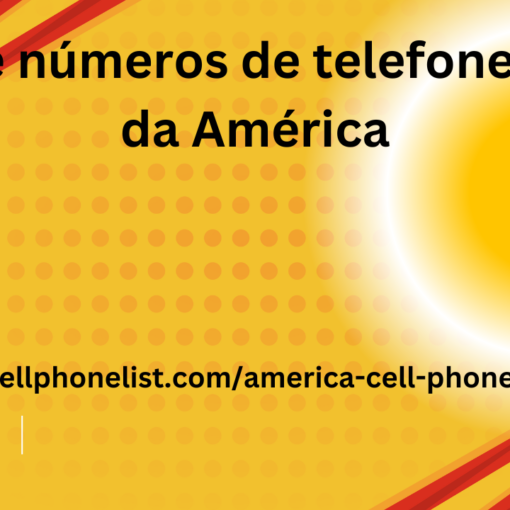 Lista de números de telefone celular da América