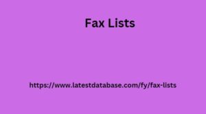 Fax Lists