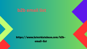 b2b email list