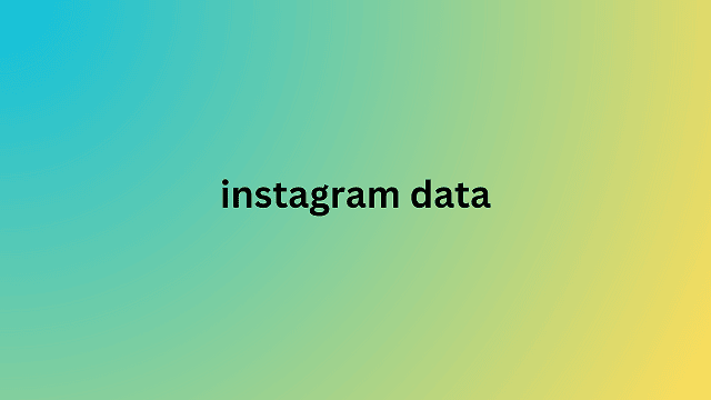 instagram data