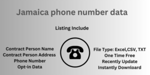 Jamaica phone number data