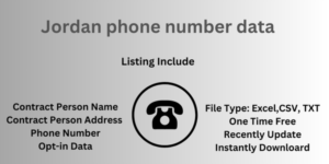 Jordan phone number data