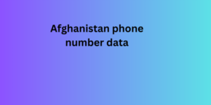 Afghanistan phone number data