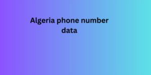 Algeria phone number data