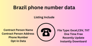 Brazil phone number data