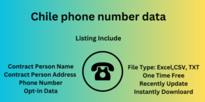 Chile phone number data