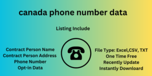 canada phone number data