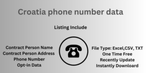 Croatia phone number data